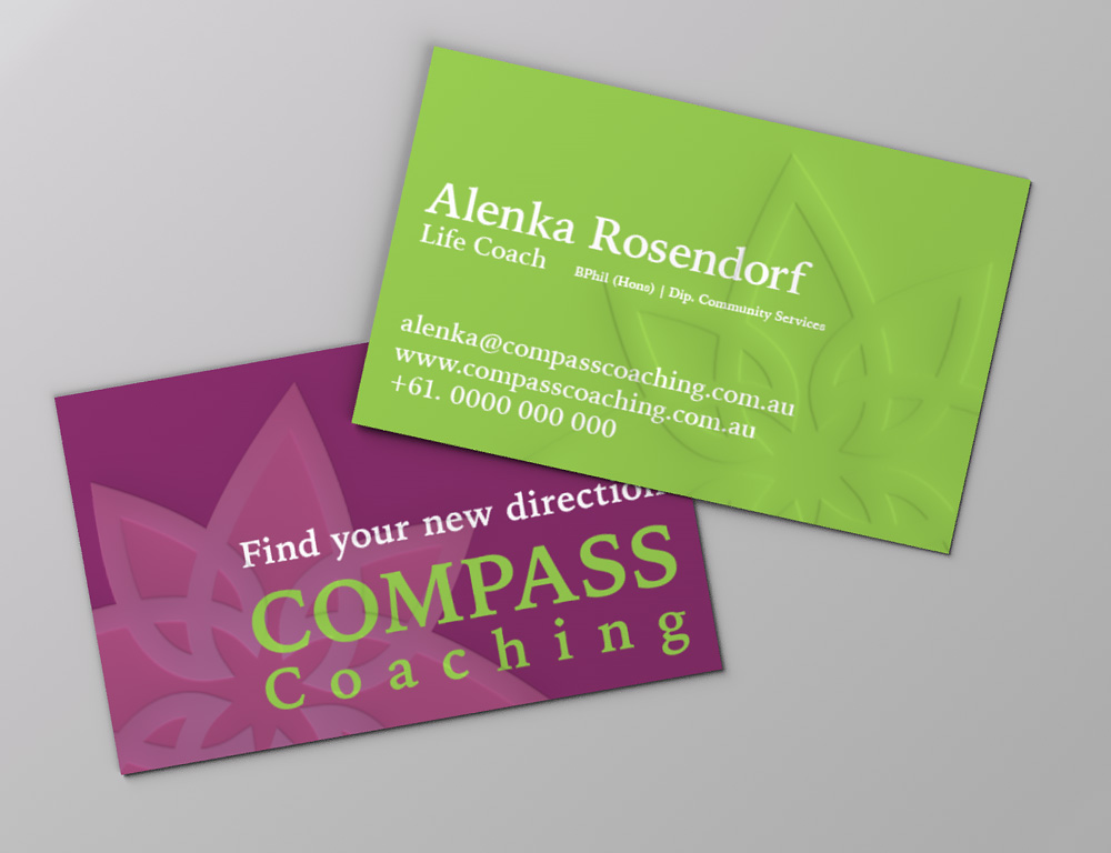 orthographic view of business card